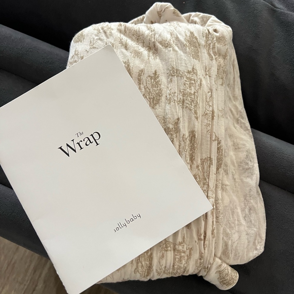 Solly Baby Cream and Brown Wrap